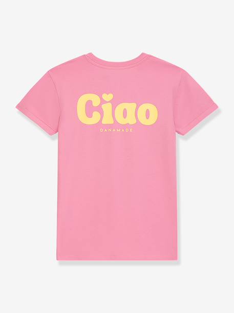 T-shirt à inscription fille DANAMADE, rose rose dragée 2 - vertbaudet enfant 
