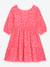 Robe à motif léopard, jupe à volants, manches longues fille DELENA DANAMADE rose 1 - vertbaudet enfant 