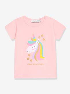 -T-shirt fille avec arc-en-ciel en sequins DANAMADE