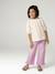 Blouse fille en gaze de coton écru+vanille+vert sauge 8 - vertbaudet enfant 