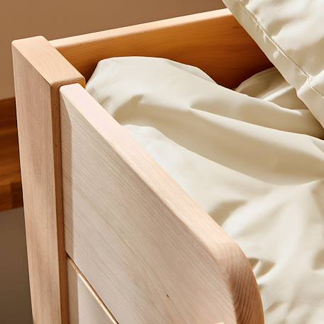 Lit mezzanine en hêtre massif armand Bois naturel 4 - vertbaudet enfant 