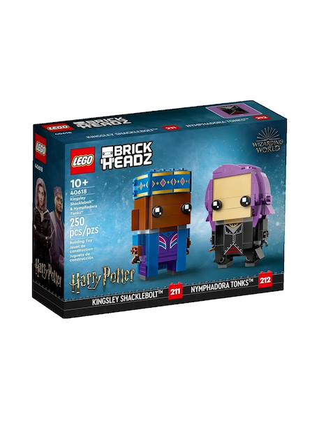 Jeu de construction lego brickheadz harry potter – figurines kingsley shacklebolt et nymphadora tonks – 250 pièces – enfants 10+ Multicolore 1 - vertbaudet enfant 