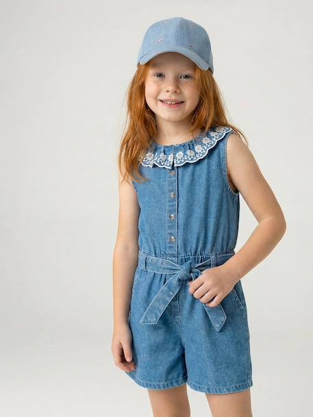 Combishort en denim stone 5 - vertbaudet enfant 