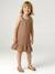 Robe fille fine bretelles jersey beige 1 - vertbaudet enfant 
