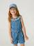 Casquette brodée fille bleu jean+écru 1 - vertbaudet enfant 