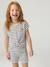Ensemble fille t-shirt short en maille fantaisie écru+rose 1 - vertbaudet enfant 