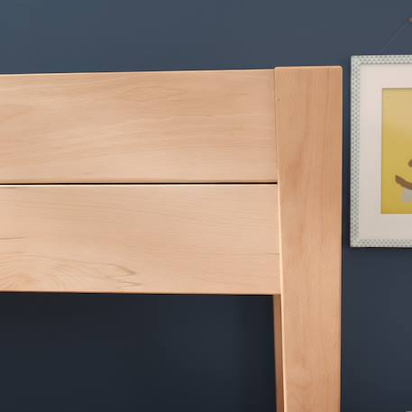 Lit mezzanine en hêtre massif armand Bois naturel 2 - vertbaudet enfant 