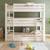 Lit superposé triple extra-solide en bois massif hercule Blanc 2 - vertbaudet enfant 