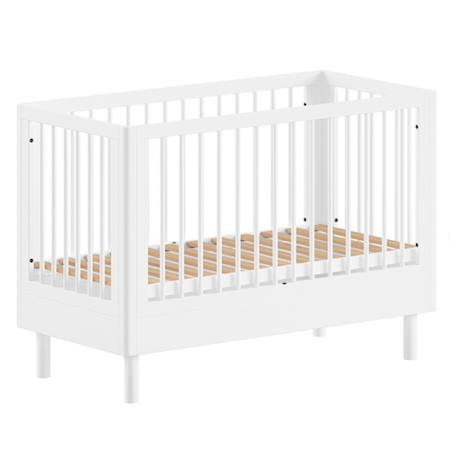 Lit bébé en hêtre massif  aubane Blanc 4 - vertbaudet enfant 