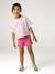 Short fille twill volant pivoine 1 - vertbaudet enfant 