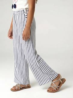 -Legging large rayé en maille