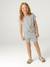 Ensemble fille t-shirt short en maille fantaisie écru+rose 5 - vertbaudet enfant 