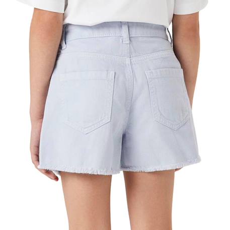 Short en jean fille Blanc+Rose+Vert+Violet 9 - vertbaudet enfant 