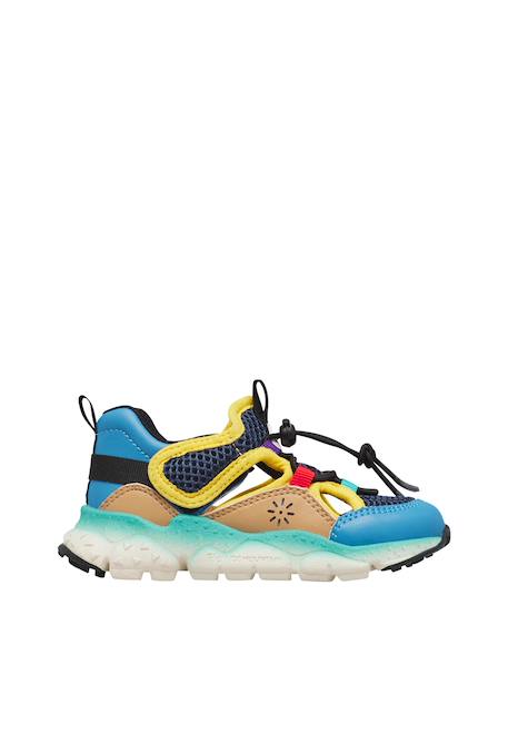 Sandales semi haruki junior. Bleu-jaune-+Rose- 1 - vertbaudet enfant 