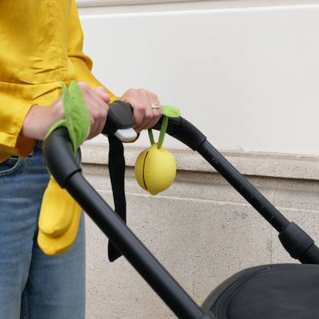 Etui à sucette en caoutchouc 100% naturel lou le citron Jaune 5 - vertbaudet enfant 
