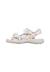 Sandales en cuir avec des fleurs dock Blanc- 3 - vertbaudet enfant 
