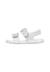 Sandales en cuir avec des fleurs lunia. Blanc-+Platine- 3 - vertbaudet enfant 