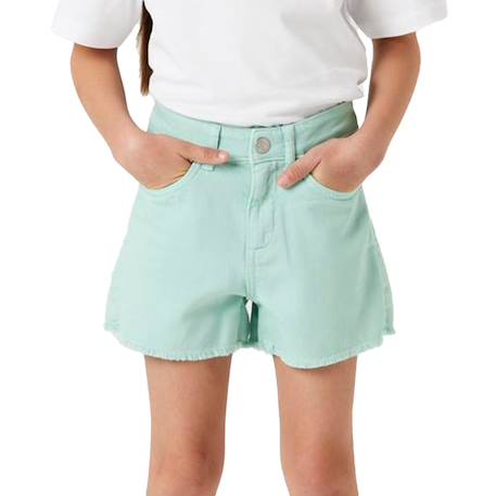 Short en jean fille Blanc+Rose+Vert+Violet 5 - vertbaudet enfant 