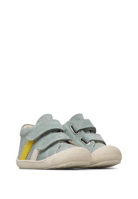 Chaussures en suède macks 3 vl Céleste-blanc crème+Rose-vert menthe+Sable-céleste+Sage-blanc crème+Vert-blanc crème 17 - vertbaudet enfant 