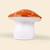 Grande lampe veilleuse champignon peinte à la main Blanc, orange 2 - vertbaudet enfant 