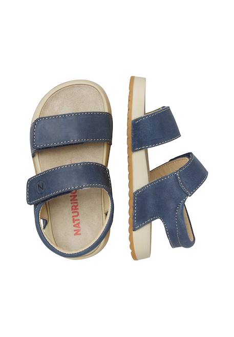 Sandales en cuir salny. Marine-+Marron-+Vert- 4 - vertbaudet enfant 