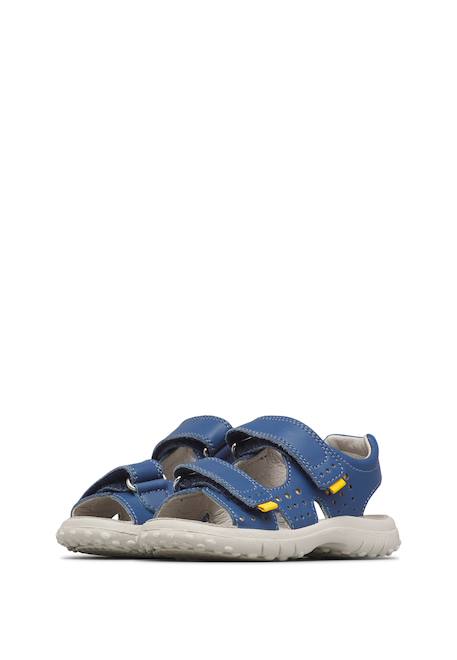 Sandales en cuir dumiki Bleu-jaune 5 - vertbaudet enfant 