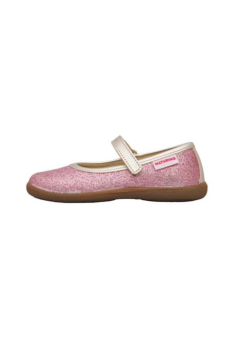 Ballerines en tissu pailleté pavia 2 Platine-+Rose-platine- 8 - vertbaudet enfant 