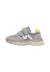 Sneakers en cuir et tissu mizole vl. Gris-+Rose- 3 - vertbaudet enfant 