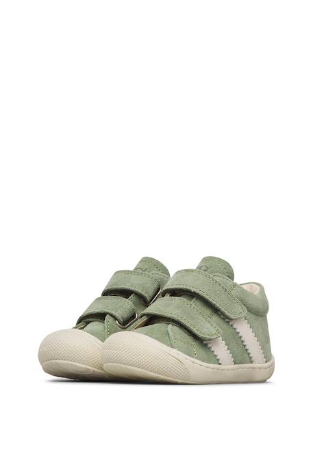 Chaussures en suède macks 3 vl Céleste-blanc crème+Rose-vert menthe+Sable-céleste+Sage-blanc crème+Vert-blanc crème 25 - vertbaudet enfant 
