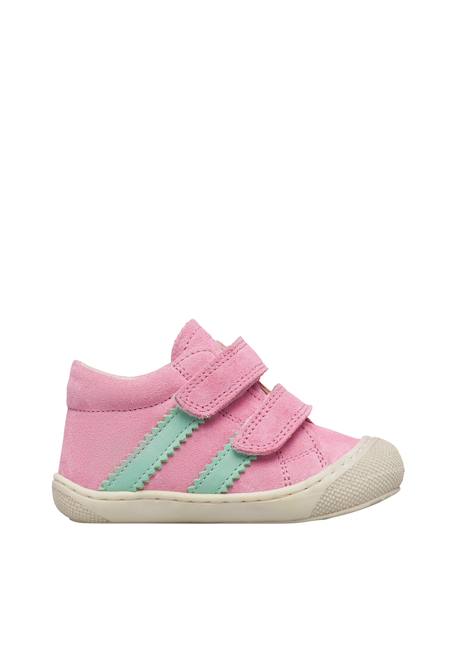 Chaussures en suède macks 3 vl Céleste-blanc crème+Rose-vert menthe+Sable-céleste+Sage-blanc crème+Vert-blanc crème 6 - vertbaudet enfant 
