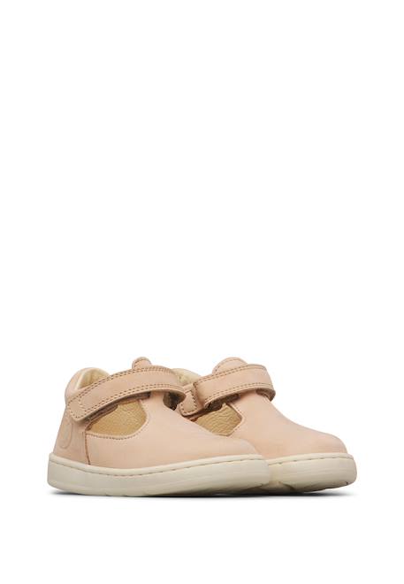 Sandales en daim 1903 Rose poudré-+Sable- 2 - vertbaudet enfant 