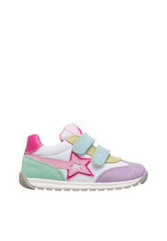 Chaussures-Sneakers en cuir et tissu crumi vl.