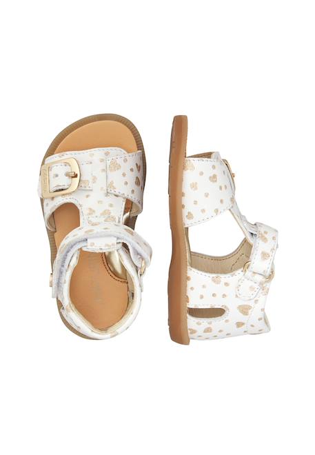 Sandales en cuir quarzo Blanc- 4 - vertbaudet enfant 