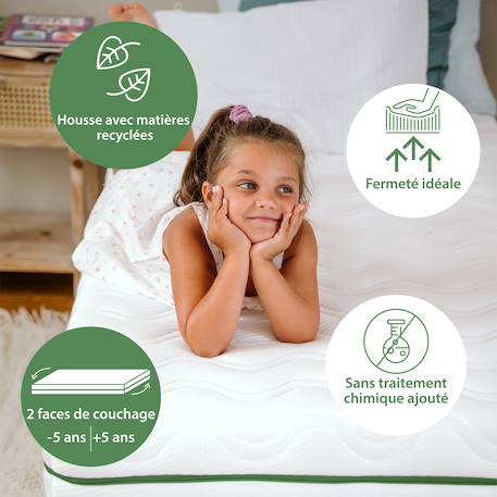 Matelas enfant aloe r - epaisseur 12 cm Blanc 2 - vertbaudet enfant 