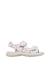 Sandales en cuir avec des fleurs dock Blanc- 1 - vertbaudet enfant 