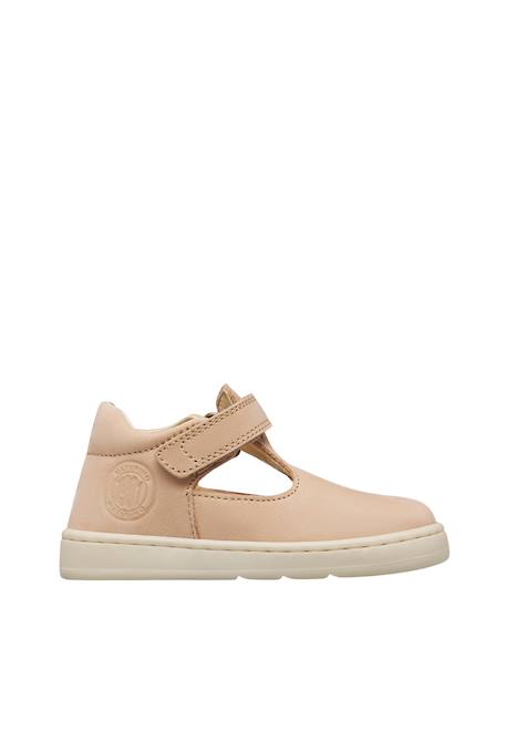 Sandales en daim 1903 Rose poudré-+Sable- 1 - vertbaudet enfant 