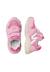 Sneakers en cuir et tissu mizole vl. Gris-+Rose- 9 - vertbaudet enfant 