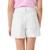 Short en jean fille Blanc 2 - vertbaudet enfant 