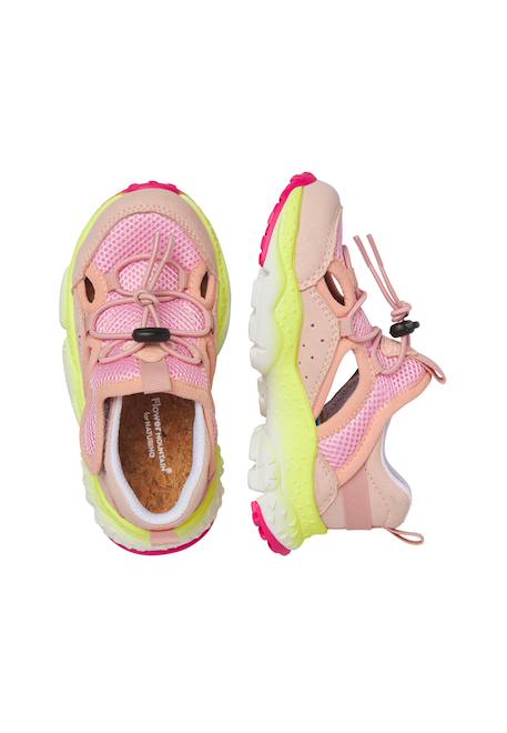 Sandales semi haruki junior. Bleu-jaune-+Rose- 9 - vertbaudet enfant 