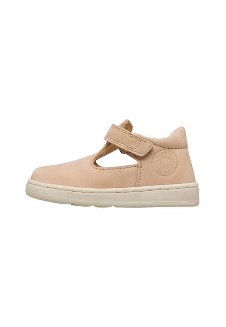 Sandales en daim 1903 Rose poudré-+Sable- 3 - vertbaudet enfant 