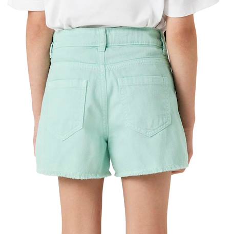 Short en jean fille Blanc+Rose+Vert+Violet 6 - vertbaudet enfant 