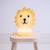 Lampe à poser lion première lampe (25 cm) Blanc+Jaune 7 - vertbaudet enfant 