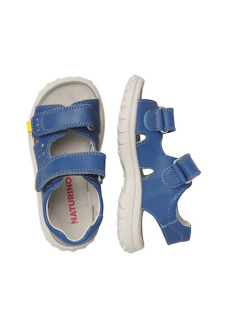Sandales en cuir dumiki Bleu-jaune 4 - vertbaudet enfant 