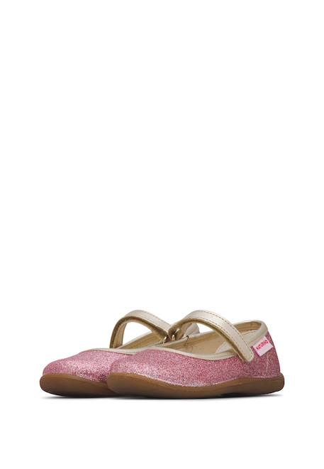 Ballerines en tissu pailleté pavia 2 Platine-+Rose-platine- 10 - vertbaudet enfant 