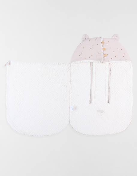 Nid d'ange mousseline de coton et sherpa Rose 5 - vertbaudet enfant 