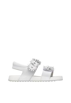 Chaussures-Chaussures fille 23-38-Sandales en cuir avec des fleurs lunia.