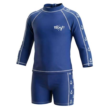Ensemble bébé anti-uv garçon : loup Bleu 3 - vertbaudet enfant 