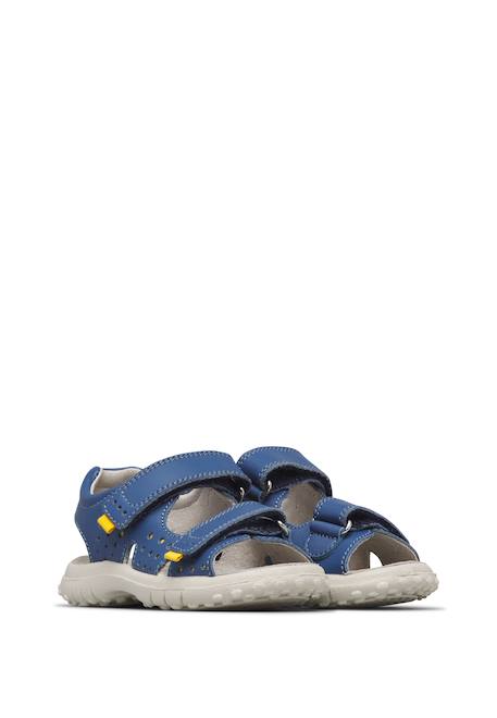 Sandales en cuir dumiki Bleu-jaune 2 - vertbaudet enfant 