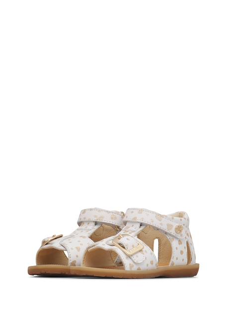 Sandales en cuir quarzo Blanc- 5 - vertbaudet enfant 
