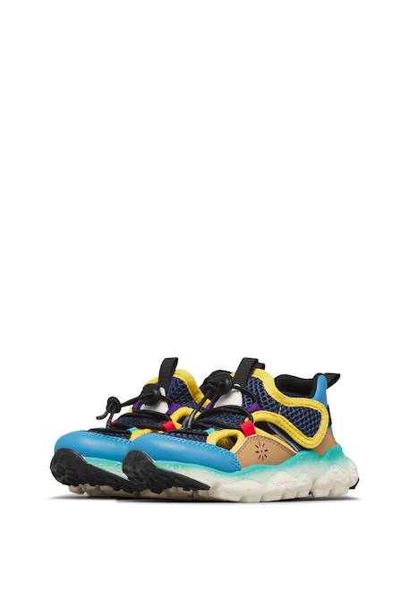 Sandales semi haruki junior. Bleu-jaune-+Rose- 5 - vertbaudet enfant 